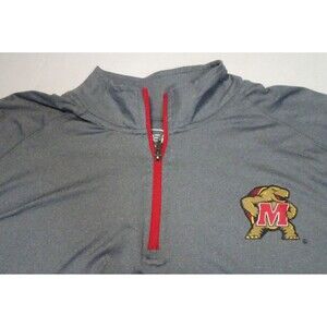 Maryland University Terrapins 1/4 Zip ProEdge  Mens XL Long Sleeve Lightweight